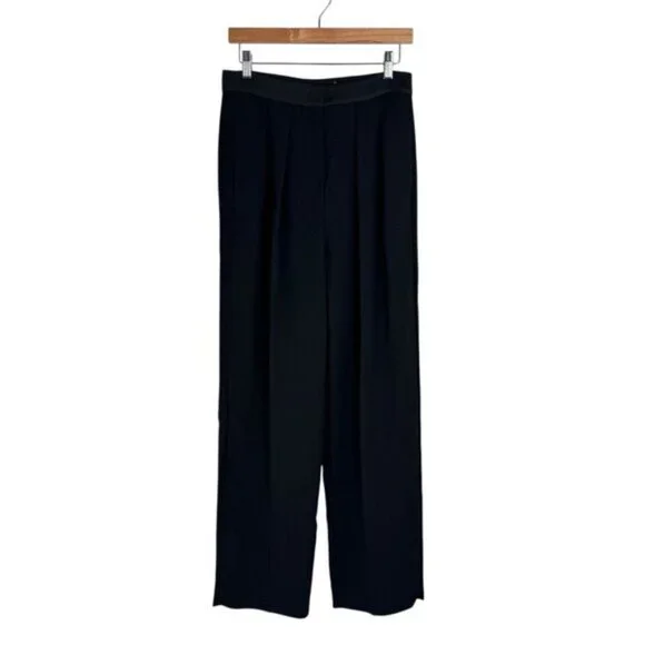 Marella 365 Arles Black Long Trouser Pleated Pants Size 6 NWT - Picture 3 of 9